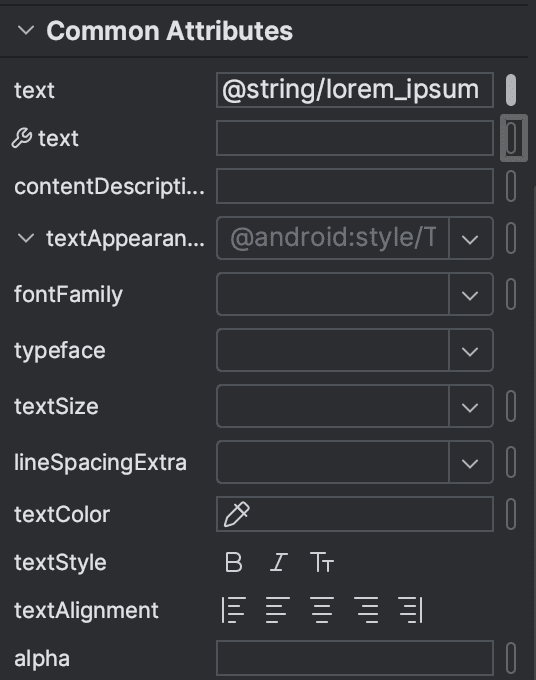 Find Text Appearance Attributes