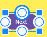 Move your cursor to the top constraint (top hollow dot) of the Next button
