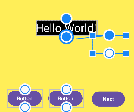 Drag it to the bottom constraint (bottom dot) of the TextView