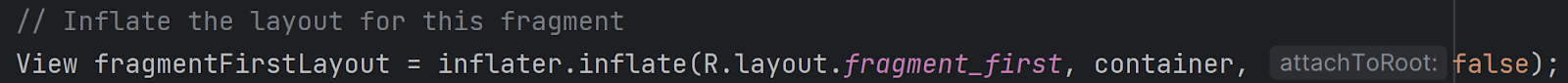 fragmentFirstLayout