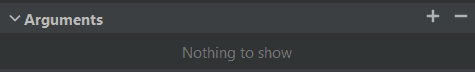 Arguments section