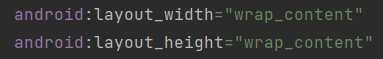 Width and height to wrap_content