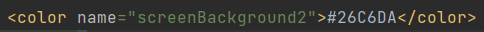 XML code for the TextView